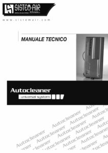 foto copertina manuale tecnico Autocleaner